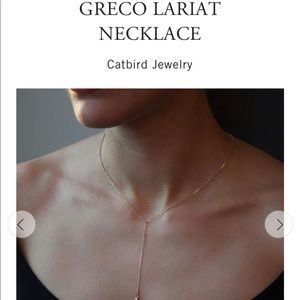Catbird Greco Lariat Necklace 14k